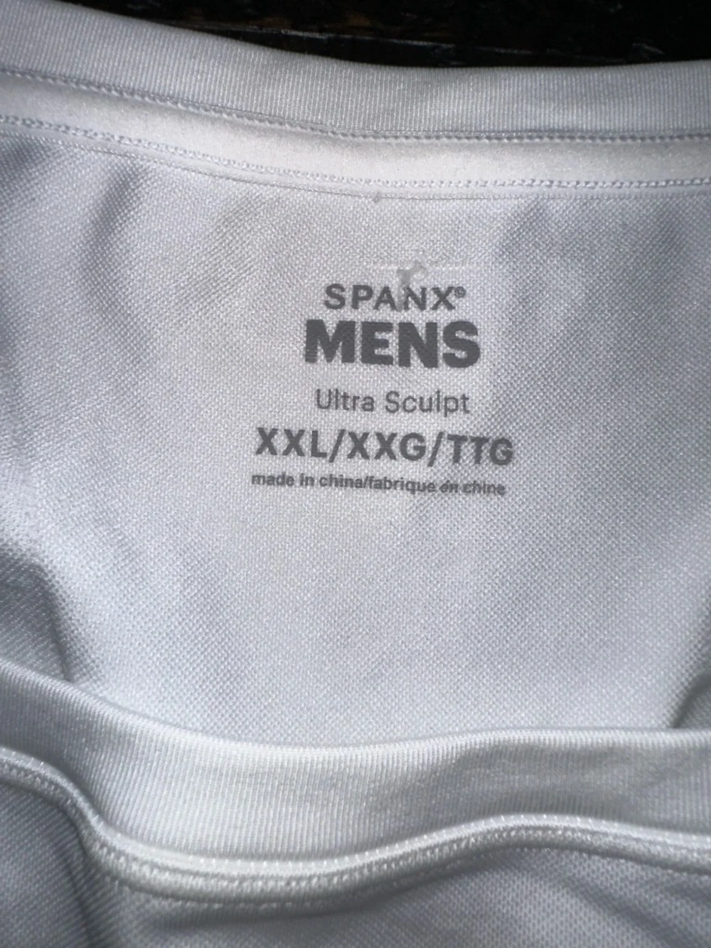 NWT Men's Spanx Ultra Sculpt Seamless White Tank ~ XXL